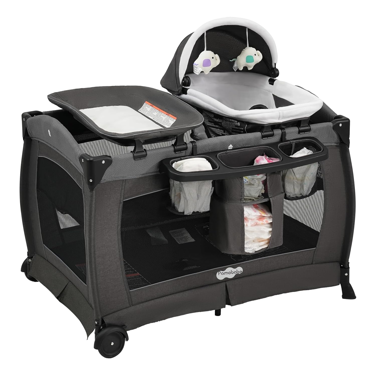 Centro para bebé Pamo Babe negro plegable 5 en 1