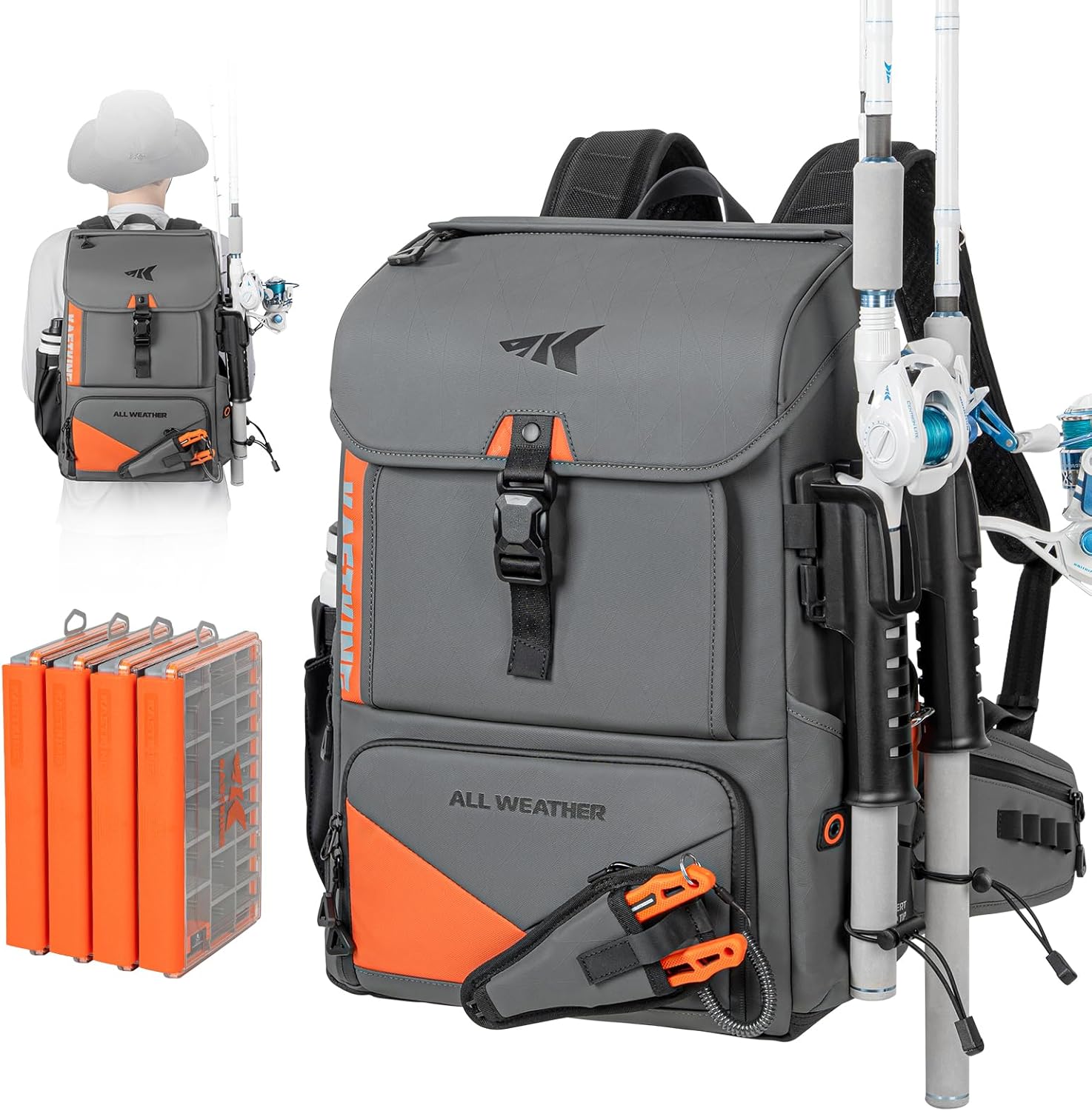 KastKing Mochila Pesca Impermeable KastKing
