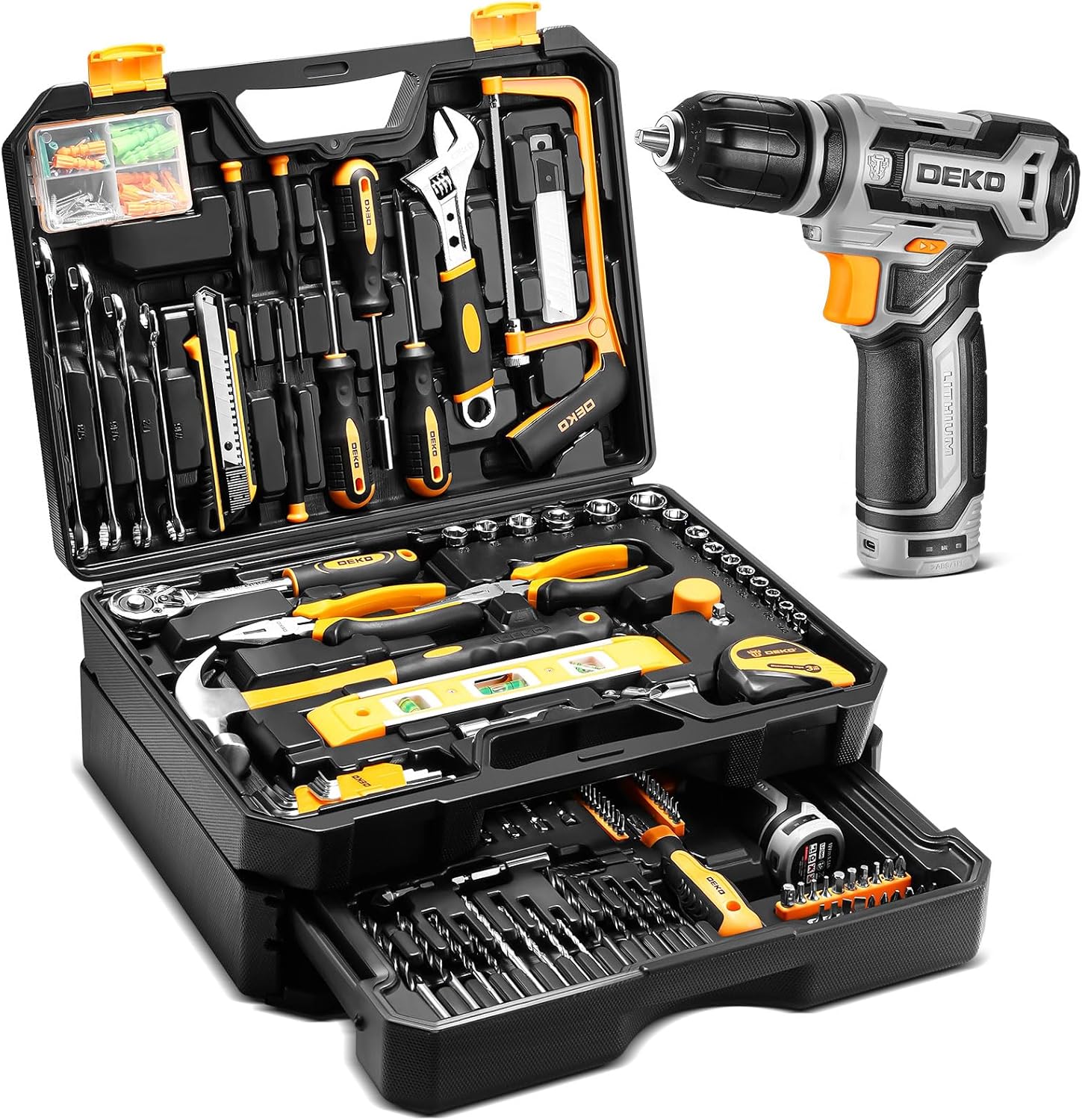 Kit Herramientas DEKOPRO con Taladro 12V