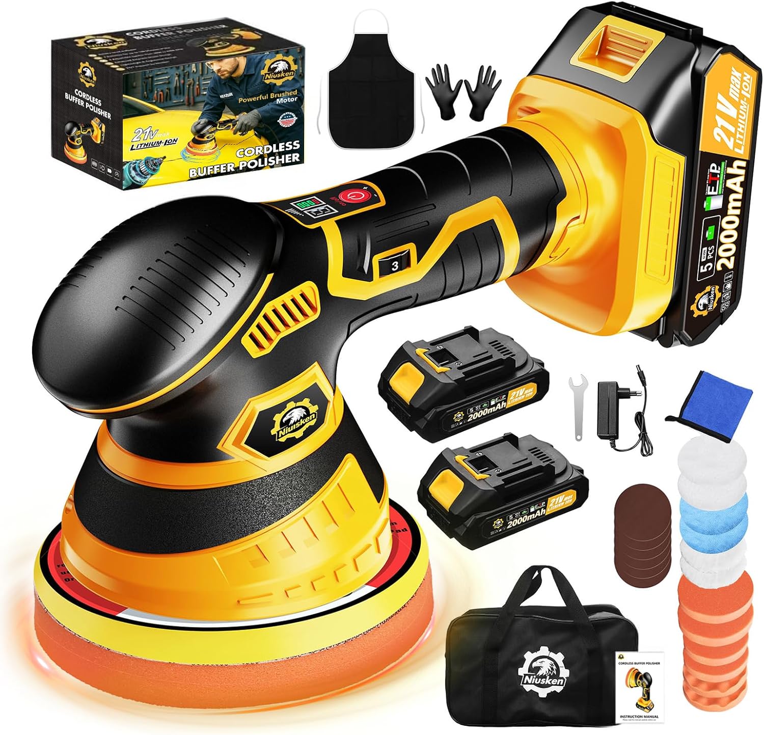 Kit Pulidor Inalámbrico Niusken 21V