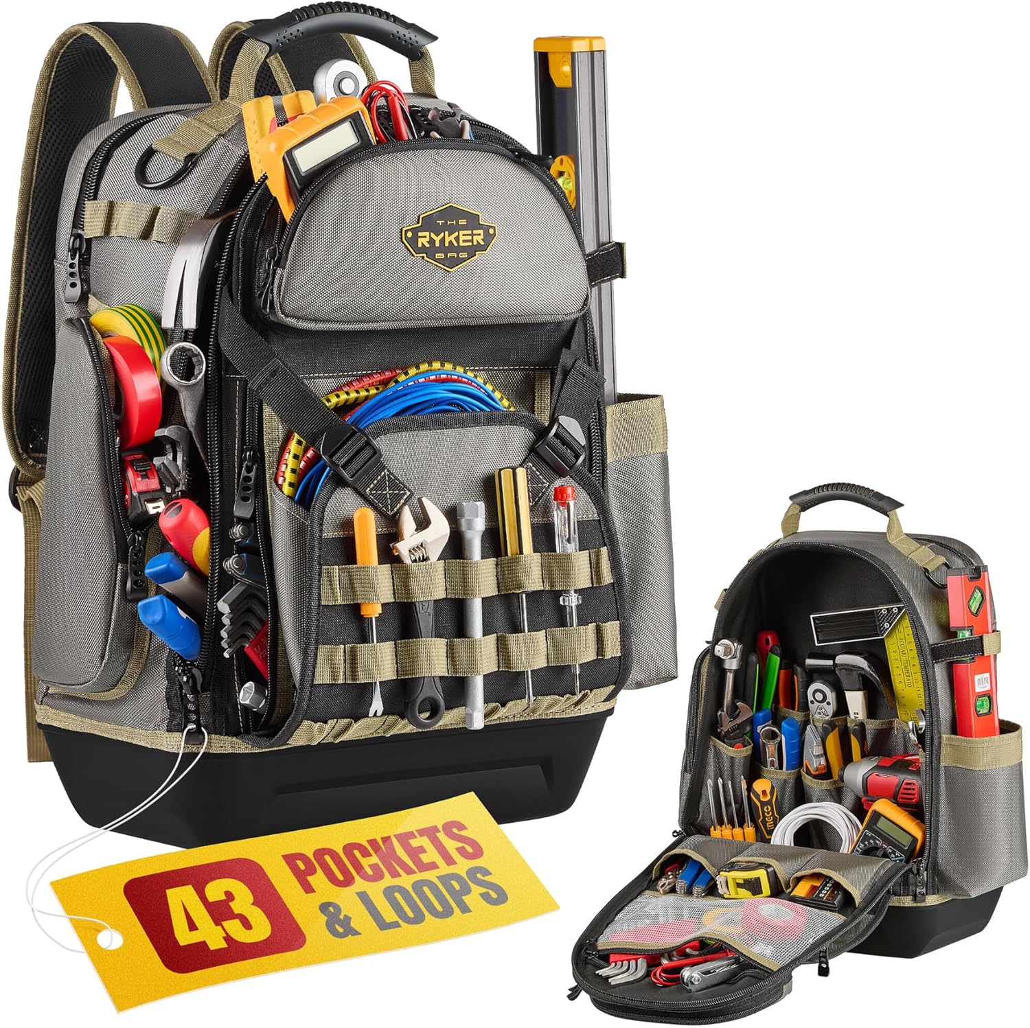 Mochila Ryker de Herramientas con 48 Bolsillos