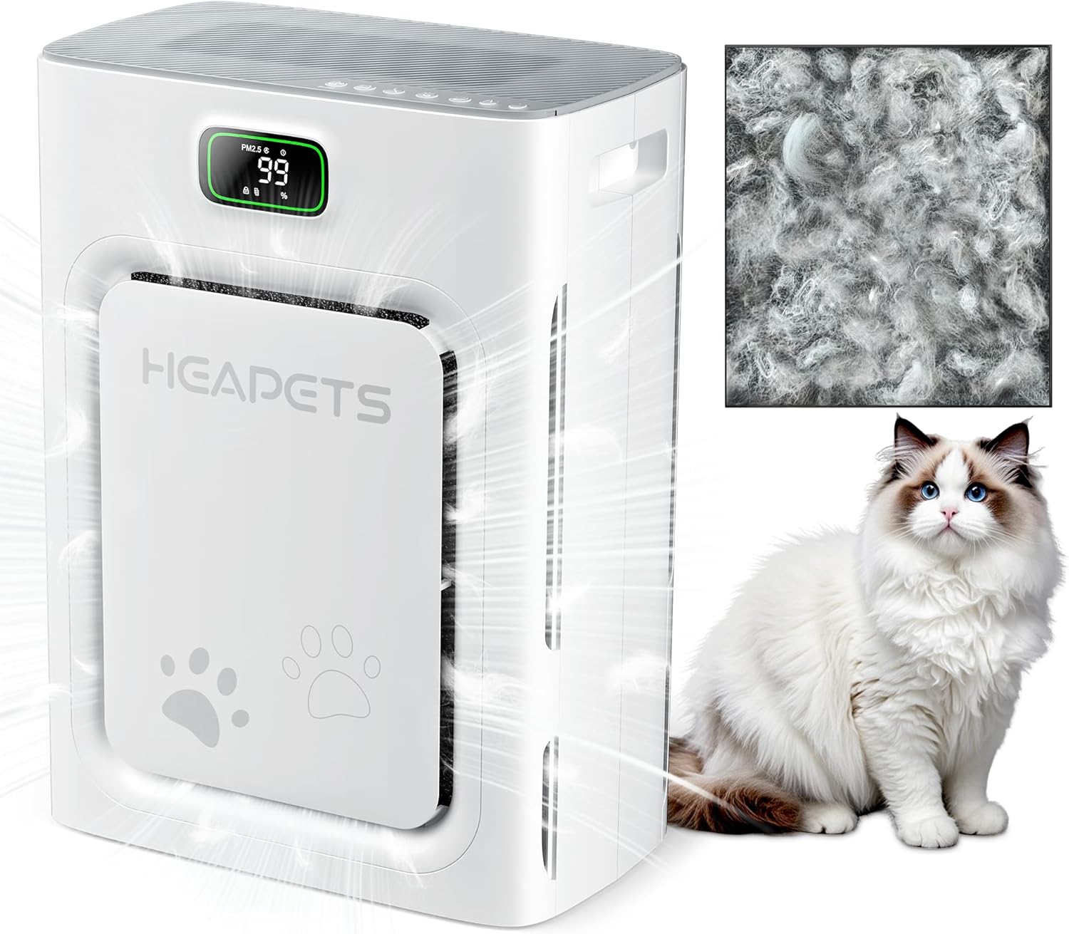 Purificador Aire Pet P358 HEPA H13